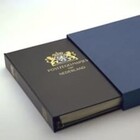 Davo, Cristal, Album (4 rings)  for Card with issued Stamps, partie XX  I - incl 10 sheets, incl. slipcase - Blue - dim: 228x295x47 mm. ■ per pc.