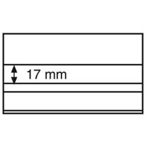 Insteek kaarten - 2 stroken met Transparante afdekfolie - Zwart - afm: 148 x 85 mm.