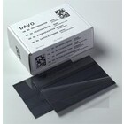 Cartes de classement – 3 bandes – 158 × 110 mm – carton noir résistant – avec feuille de protection – adaptées aux timbres et objets de collection ■ par 10 pièces