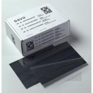 Davo, Zwarte insteek kaartjes met transparante afdekfolietype N.3, afmeting 158 x 110