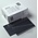 Stock cards – 3 strips – 158 × 110 mm – sturdy black cardboard – with protective cover – suitable for stamps and collectibles ■ per 10 pieces