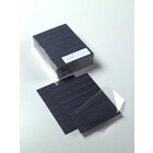 Davo, Einsteckkarten (N7) - 7 Streifen mit transparenter Deckfolie - Schwarz - abm. 147x210 mm. ■ pro 10 Stk.