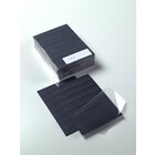 Stock cards – 7 strips – 147 × 210 mm – sturdy black cardboard – with protective cover – suitable for stamps and collectibles ■ per 10 pieces