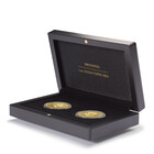 Leuchtturm, Presentation case, Volterra Uno - for Coins - Britannia, 1 oz Gold in capsules (2 pc.)  Black - dim: 148x93x36 mm. ■ per pc.