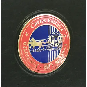 Premium, Album (4 rings) suitable for Postcards - incl. 10 sheets - Black - dim: 235 x 265 x 45 mm.