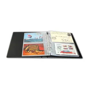 Premium, Blätter (4 Ringe) 2er Einteilung (175 x 120 mm.) Transparent - Abm: 205 x 255 mm.