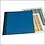 Pergamijn, Album (gebonden) geschikt voor Postzegelvellen - 16 bladen - Blauw - afm: 285 x 330 x 25 mm.
