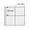 Maxi A4+, Sheets (4 rings) 4 compartments (163 x 163 mm.) Transp/w. white foil for double-sided use - dim: 350 x 335 mm.