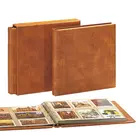 Safe, Maxi A4+, Album (4 anneaux)  sans contenu - Marron clair aspect cuir - dim: 405x380x55 mm. ■ par pc.