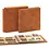 Maxi A4+, Album (4 rings) without content - Light brown leatherette - dim: 405 x 380 x 55 mm.
