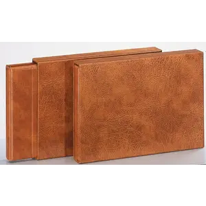 Spezial A3, Cassette - Licht bruin lederlook - afm. inw: 475 x 315 x 55 mm.