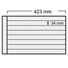 Safe, Spezial A3, Blätter (14 Ringe)  8er Einteilung (423x34 mm.)  Transparent - Abm: 440x305 mm. ■ pro 5 Stk.