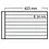 Insertsheets with intermediate sheet, Fully transparent - 8 compartments horizontal, Spezial A3 - 14 Rings - Pocket dim: 423x34 mm.
