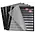Stamp insert sheets, Black 2-sided use - 9 compartments horizontal - SAFE, Compacr (A4) - 4 Rings ■ per piece.