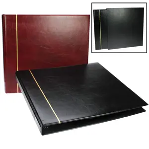 Mega A4+, Album (4 rings) suitable for Documents - without content - Black - dim: 380 x 340 x 40 mm.