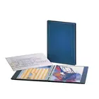 Safe, Jumbo A3+, Album (4 anneaux)  convient pour: feuilles de timbres - sans contenu - Bleu - dim: 410x535x55 mm. ■ par pc.
