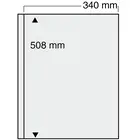 Safe, Jumbo A3+, Blätter (4 Ringe)  1er Einteilung (340x508 mm.)  Transparent - Abm: 360x510 mm. ■ pro 5 Stk.