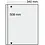 Jumbo A3+, Blätter (4 Ringe) 1er Einteilung (340 x 508 mm.) Transparent - Abm: 360 x 510 mm.