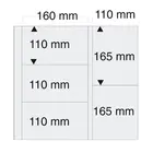 Safe, Maxi A4+, Sheets (4 rings)  5 compartments (160x110 mm.)  Transp/w. white foil for double-sided use - dim: 350x335 mm. ■ per 5 pcs.