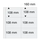 Safe, Maxi A4+, Feuilles (4 anneaux)  6 compartiments (160x108 mm.)  Transparent - dim: 350x335 mm. ■ par 5 pcs.