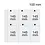 Maxi A4+, Sheets (4 rings) 6 compartments (100 x 145 mm.) Transp/w. white foil for double-sided use - dim: 350 x 335 mm.