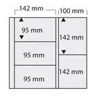 Safe, Maxi A4+, Bladen (4 rings)  5 vaks indeling (142x95 mm.)  Transp/m. witte tussenfolie voor 2 zijdig gebruik - afm: 350x335 mm. ■ per 5 st.