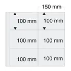 Safe, Maxi A4+, Bladen (4 rings)  6 vaks indeling (100x145 mm.)  Transparant - afm: 350x335 mm. ■ per 5 st.