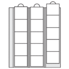 Safe, Premium, Blätter (4 Ringe)  für Münzen Ø 44 mm. (15 Stk.)  Transparent - Abm: 205x255 mm. ■ pro 2 Stk.