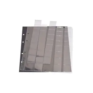 Premium, Sheets (4 rings) for Coins Ø 26 mm. (40 pcs.) Transp. incl. Black separation sheets - dim: 205 x 255 mm.