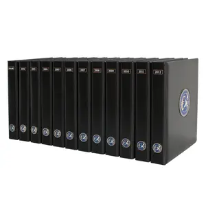 Premium, Album (4 Ringe) für Euro-Münzsätze - 2003 - Schwarz - Abm: 235 x 265 x 45 mm.