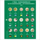 Safe, Premium, Bladen (4 rings)  voor 2 Euromunten - 2020 blad 26 - Transp. incl. groen voordrukblad - afm: 205x255 mm. ■ per st.