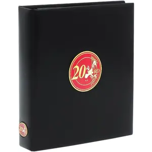 Premium, Blätter (4 Ringe) für 20 Euro-Münzsätze - 2020/21 Blatt 3 - Transp. inkl. rotem Vordruckblatt - Abm: 205 x 255 mm.