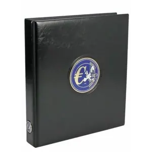 Premium, Blätter (4 Ringe) für 25 Euro-Münzsätze - 2015/24 - Transp. inkl. rotem Vordruckblatt - Abm: 205 x 255 mm.