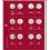 Premium, Bladen (4 rings) voor 10 Euromunten - 2006/08 blad 3 - Transp. incl. rood voordrukblad - afm: 205 x 255 mm.