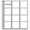 Premium, Sheets (4 rings) for Coin holders 50 x 50 mm. (12 pc.) Transparent - dim: 205 x 255 mm.