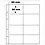 Premium, Sheets (4 rings) for Coin Cards/Gold baaa  85 x 54 mm. (8 pc.) Transparent - dim: 205 x 255 mm.