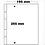 Premium, Blätter (4 Ringe) 1er Einteilung (195 x 255 mm.) Transparent - Abm: 205 x 255 mm.