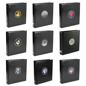 Premium, Album (4 Ringe) geeignet für Österreich - ohne Inhalt - Schwarz - Abm: 235 x 265 x 45 mm.