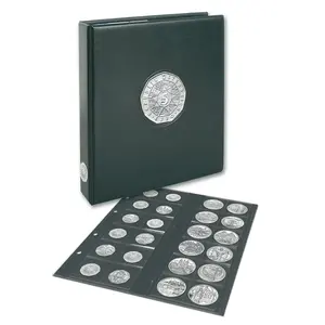 Premium, Album (4 Ringe) geeignet für Österreich - ohne Inhalt - Schwarz - Abm: 235 x 265 x 45 mm.