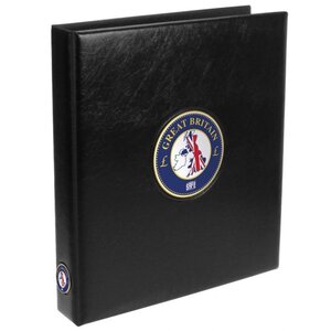 Premium, Album (4 rings) suitable for Great Britain - without content - Black - dim: 235 x 265 x 45 mm.