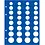 TOPset, Bladen (4 rings) Euromunten sets in capsules (4 sets) Transp/blauw achtergrondblad - afm: 185 x 230 mm.