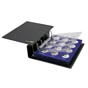 TOPset, Album (4 Ringe) - für Euro-Münzsätze - ohne Inhalt - Designdruck - Abm: 230 x 250 x 80 mm.