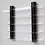Acrylic, Presentation Etagere with 5 levels - Transp/black - dim: 700 x 160 x 570mm.