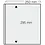Insert sheets, Fully transparent - 1 compartment horizontal, Garant - 14 Rings - Pocket dim: 250x295 mm.
