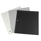 Blanc sheets, with borderline print  - Sheet color: Black and Gold print - SAFE (14 Rings) - dim: 270x297 mm. ■ per 10 pc.