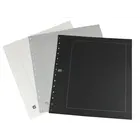 Blanco bladen, met kaderprint  - Blad kleur: Zwart - SAFE (14 Rings) - afm: 270x297 mm. ■ per 10 st.