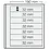 Insert sheets, Champagne - 7 compartments horizontal, Dual - 14 Rings - Pocket dim: 190x32 mm. (Lightly used article)