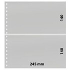 Feuilles de pochettes - 2 compartiment(s): 245 x 140 mm - Omnia (02) - Noir - 18 Anneaux ■ par pc.
