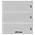 Insert sheets - 3 compartment(s): 245 x 91 mm - Omnia (011P) - White - 18 Rings ■ per 10 pcs.