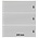 Lindner, Feuilles OMNIA (18 anneaux) 3 compartiment (245x91) Blanc - dim: 272x296 mm. ■ par 10 pcs.